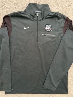 2016 Georgia Bulldogs Nike Dri-Fit Zip Sweatshirt - Size M Rare Find Black
